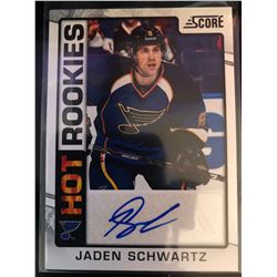 2012-13 Score Hot Rookies Autograph Jaden Schwartz