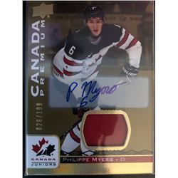 2017 Upper Deck Autograph Jersey Philippe Myers #16