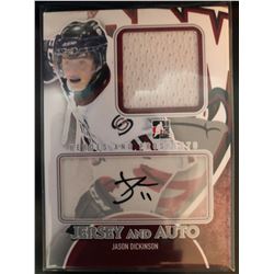 2012-13 In The Game Autograph Jersey Jason Dickinson