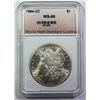 Image 1 : 1884-CC MORGAN SILVER DOLLAR