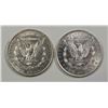 Image 2 : (2) MORGAN SILVER DOLLARS: