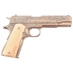 Colt 1911 Fully Engraved Texas Ranger Emblem