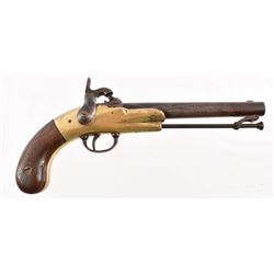 Rare Confederate J&F Garrett Brass Frame Pistol