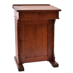 Small Texas Pine Desk Signed J. Hooton