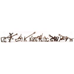 Collection of Early Hand Forged Branding Irons