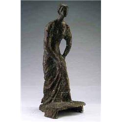   LOTHAR DIETZ (*1896) Figur Aufstieg, Bronze, pa