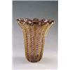 Image 1 :   BAROVIER & TOSO, Murano Vase, Zebrato, farblose