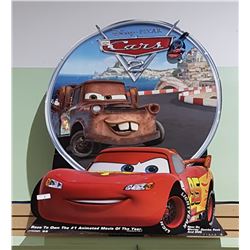DISNEY PIXAR'S CARS 2 THEATRE CARDBOARD STAND-UP SIGN