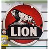 Image 1 : LION GASOLINE METAL SIGN