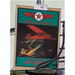 NIB WINGS OF TEXACO 1929 LOCKHEED AIR EXPRESS DIE CAST COIN BANK