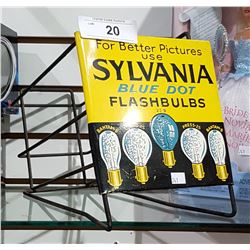 VINTAGE SILVANIA FLASHBULB COUNTER DISPLAY