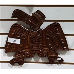 CARVED NATIVE THUNDERBIRD PLAQUE