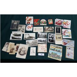 COLLECTION OF VINTAGE CARDS, POSTCARDS, AND PHOTOS