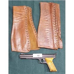 DAISY BB GUN & VINTAGE LEATHER SPATS