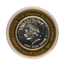 .999 Fine Silver Caesars Tahoe Lake Tahoe, Nevada $10 Limited Edition Gaming Tok