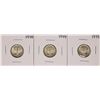 Image 1 : Lot of (3) 1944 Mercury Dime Coins