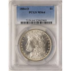 1884-O $1 Morgan Silver Dollar Coin PCGS MS64