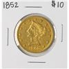 Image 1 : 1852 $10 Liberty Head Eagle Gold Coin