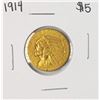Image 1 : 1914 $5 Indian Head Half Eagle Gold Coin