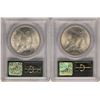 Image 2 : Lot of 1922-1923 $1 Peace Silver Dollar Coin PCGS MS63 Old Green Holder
