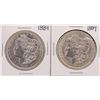 Image 1 : Lot of (2) 1889 $1 Morgan Silver Dollar Coins
