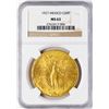 Image 1 : 1923 Mexico 50 Pesos Gold Coin NGC MS63