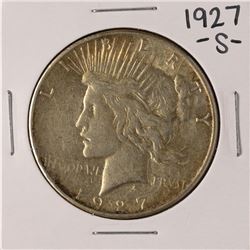 1927-S $1 Peace Silver Dollar Coin