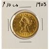 Image 1 : 1903 $10 Liberty Head Eagle Gold Coin