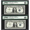 Image 1 : (2) Consecutive 1957B $1 Silver Certificate STAR Notes PMG Superb Gem Unc. 68PPQ