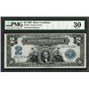 Image 1 : 1899 $2 Mini-Porthole Silver Certificate Note Fr.251 PMG Very Fine 30
