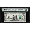 Image 1 : 1981A $1 Federal Reserve Note Dual Courtesy Autographs PMG Gem Uncirculated 65EP