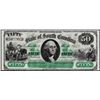 Image 1 : 1872 $50 State of South Carolina Revenue Bond Obsolete Note Low Serial Number