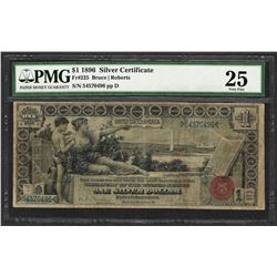 1896 $1 Educational Silver Certificate Note Fr.225 PMG Very Fine 25