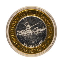 .999 Fine Silver Monte Carlo Las Vegas, Nevada $10 Limited Edition Gaming Token
