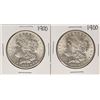 Image 1 : Lot of (2) 1900 $1 Morgan Silver Dollar Coins