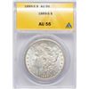 Image 1 : 1889-S $1 Morgan Silver Dollar Coin ANACS AU55
