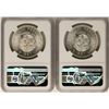 Image 2 : Lot of (2) 1957Mo Mexico 5 Pesos Constitution Centennial Silver Coins NGC MS65
