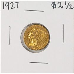 1927 $2 1/2 Indian Head Quarter Eagle Gold Coin