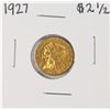 Image 1 : 1927 $2 1/2 Indian Head Quarter Eagle Gold Coin