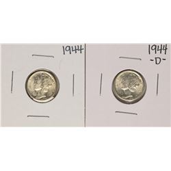 Lot of 1944 1944-D Mercury Dime Coins