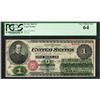 Image 1 : 1862 $1 Legal Tender Note Fr.16c PCGS Very Choice New 64