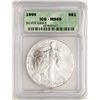 Image 1 : 1999 $1 American Silver Eagle Coin ICG MS69
