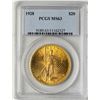 Image 1 : 1928 $20 St. Gaudens Double Eagle Gold Coin PCGS MS63