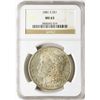 Image 1 : 1881-S $1 Morgan Silver Dollar Coin NGC MS63