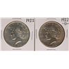 Image 1 : Lot of 1922 & 1922-D $1 Peace Silver Dollar Coins