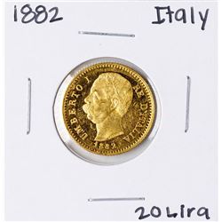 1882 Italy 20 Lira Gold Coin