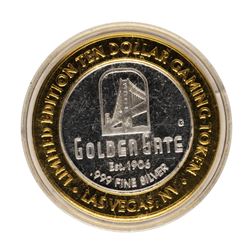 .999 Fine Silver Claridge Atlantic City, New Jersey $10 Limited Edition Gaming T