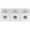 Image 1 : Lot of (3) 2000-S Jefferson Nickel Coins NGC PF69 Ultra Cameo