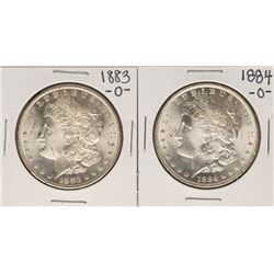 Lot of 1883-O & 1884-O $1 Morgan Silver Dollar Coins