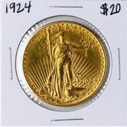 1924 $20 St. Gaudens Double Eagle Gold Coin